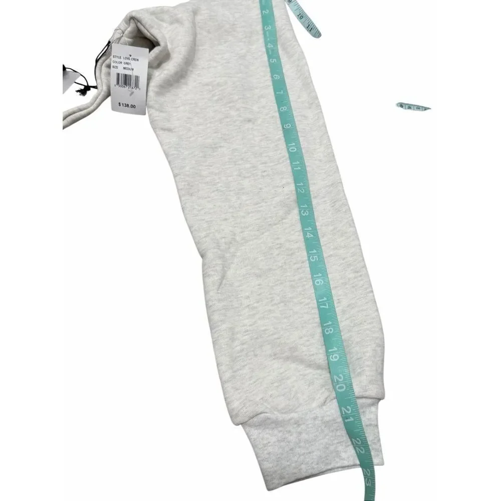 UO Daughter Lessons love heart cutout gray sweatshirt Medium
